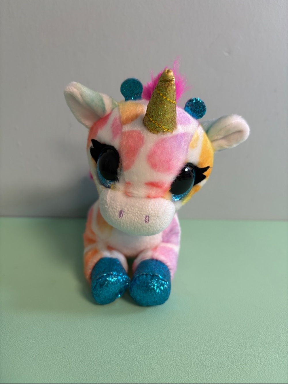 Zuru Coco Fantasy Surprise Squish Tie Dye Unicorn Plush Stuffed Animal,Kid Plush
